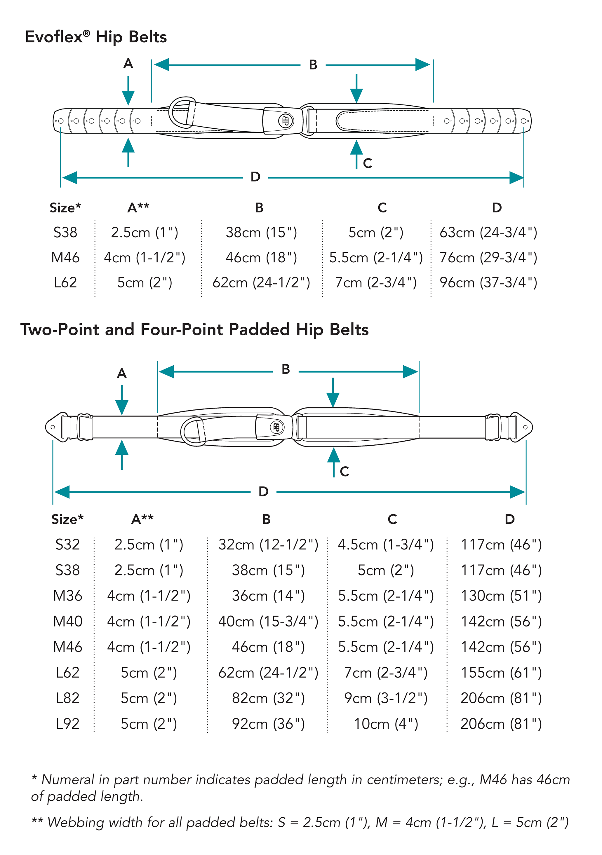 Belt Conversion Chart